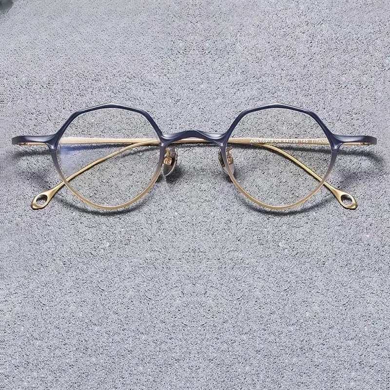 Unisex Oval Full Rim Titanium Prescription Glasses 575146 — view 1 | Rx Spectacle