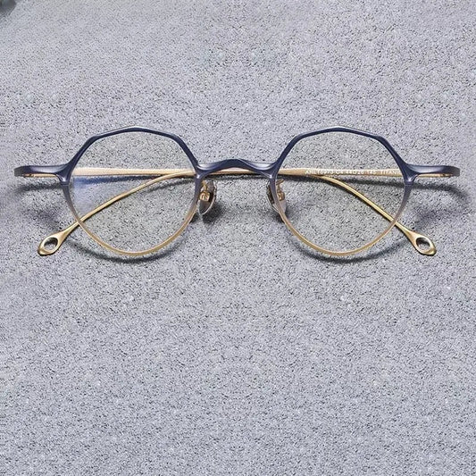 Unisex Oval Full Rim Titanium Prescription Glasses 575146 — view 1 | Rx Spectacle