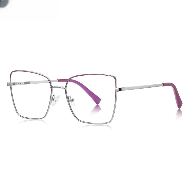 Women's Butterfly Full Rim Alloy Reading Glasses 3088 — view 11 | Rx Spectacle