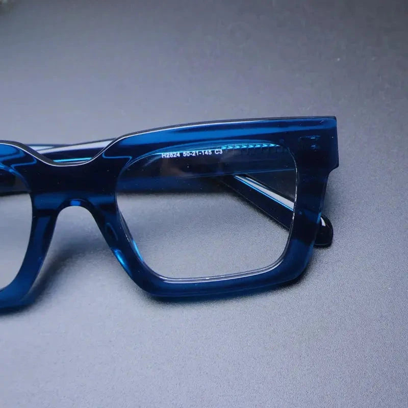 Unisex Square Full Rim Acetate Prescription Glasses Gxyj-1181 — view 3 | Rx Spectacle
