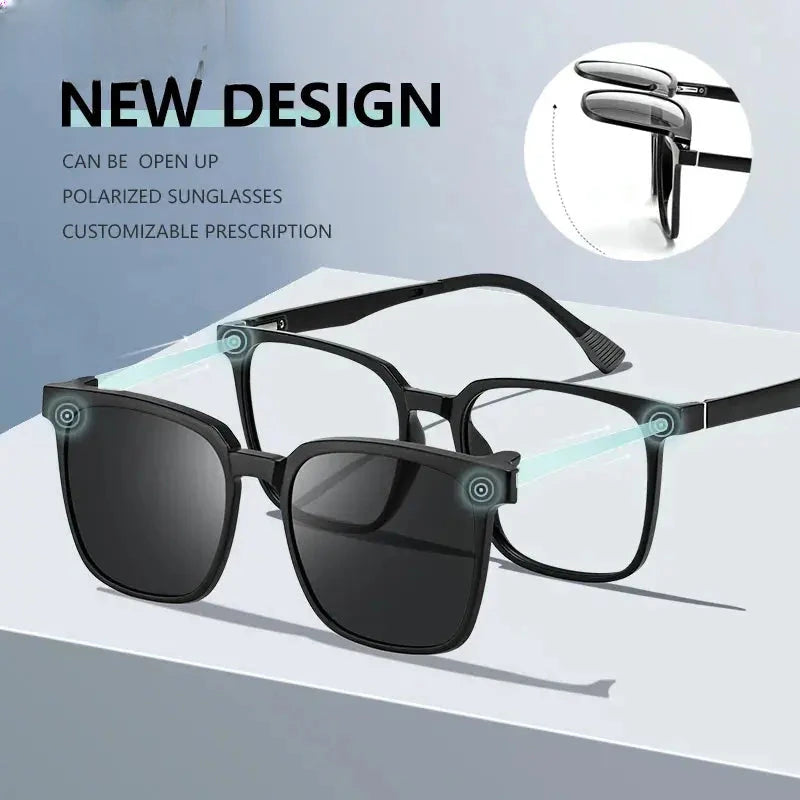 Unisex Square Full Rim Titanium Reading Glasses Tj2190 — view 1 | Rx Spectacle