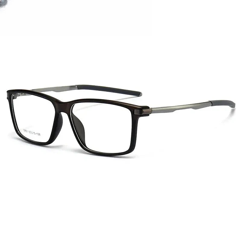 Women's Square Full Rim TR90 Prescription Glasses 615851 — view 5 | Rx Spectacle