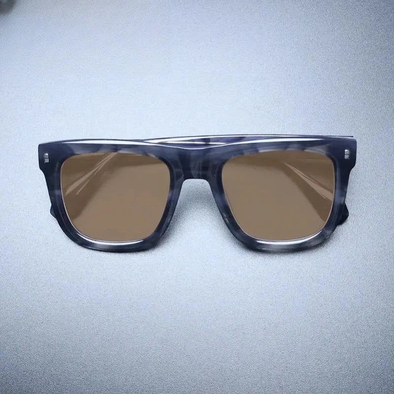 Unisex Square Full Rim Acetate Oversized Prescription Glasses M007 — view 12 | Rx Spectacle