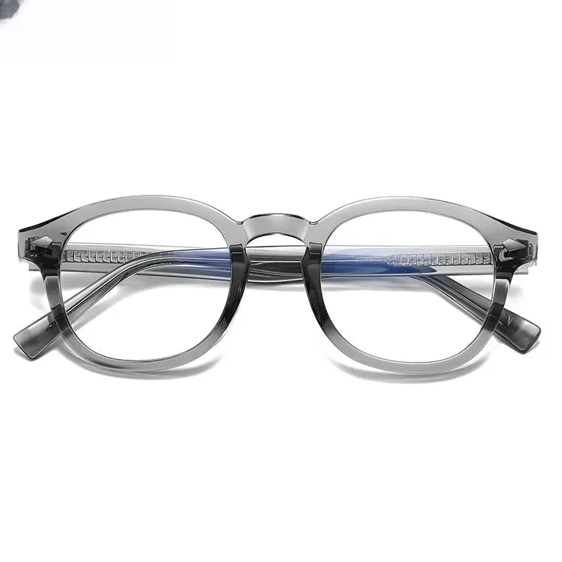 Unisex Square Full Rim Titanium Prescription Glasses 2096 — view 12 | Rx Spectacle