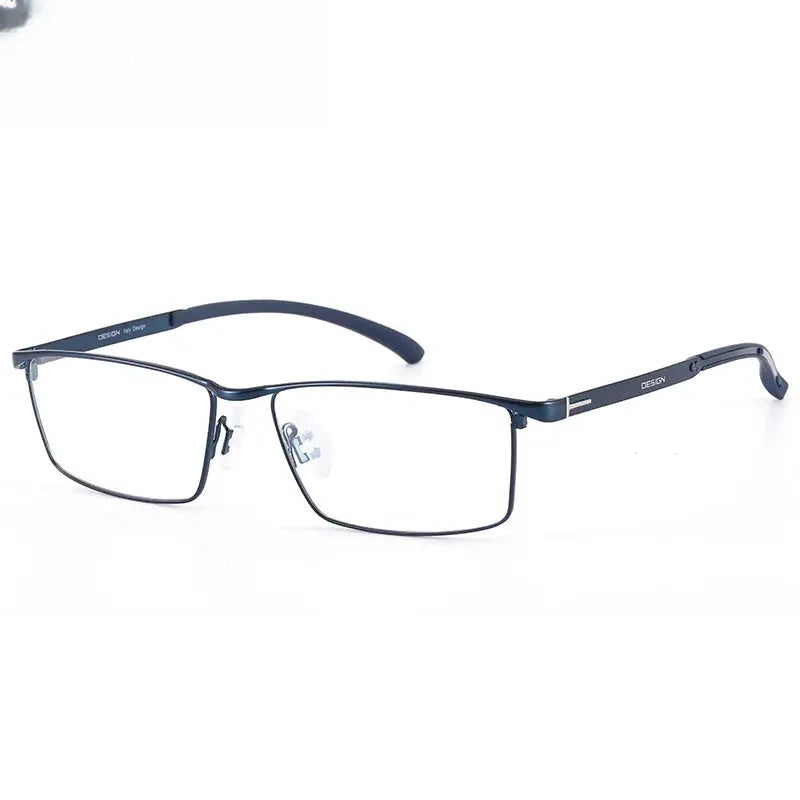 Men's Browline Full Rim Alloy Prescription Glasses 29318 — view 6 | Rx Spectacle