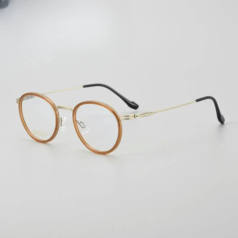 Women's Oval Full Rim Titanium Prescription Glasses 884004 — view 4 | Rx Spectacle
