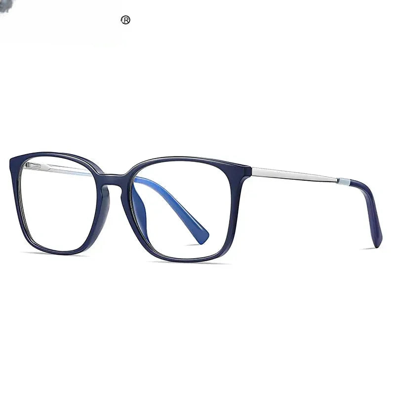 Men's Square Full Rim Titanium Reading Glasses 2079 — view 4 | Rx Spectacle