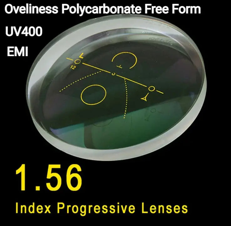 1.56 Free Form Progressive Polycarbonate Clear Lenses — view 1 | Rx Spectacle