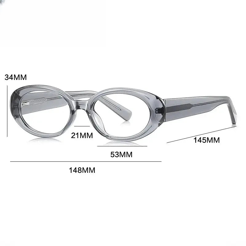 Unisex Oval Full Rim Titanium Reading Glasses Gxyj9033 — view 2 | Rx Spectacle