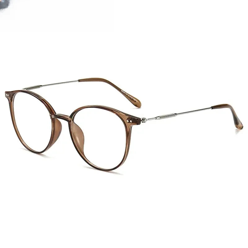 Women's Round Full Rim Titanium Prescription Glasses 390045 — view 5 | Rx Spectacle