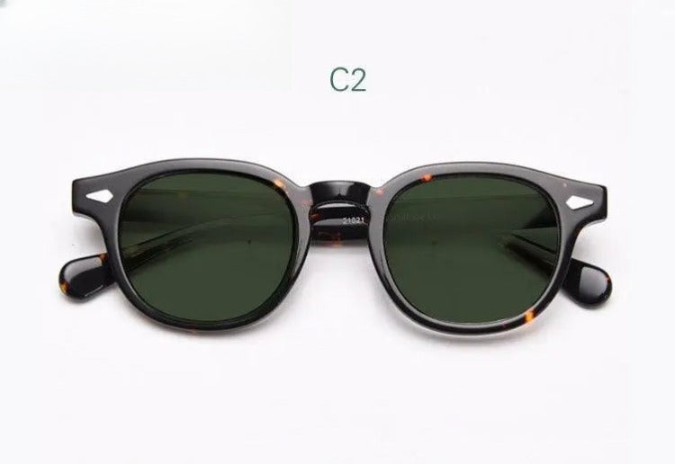 Unisex Round Full Rim Acetate Prescription Glasses 21021 — view 5 | Rx Spectacle