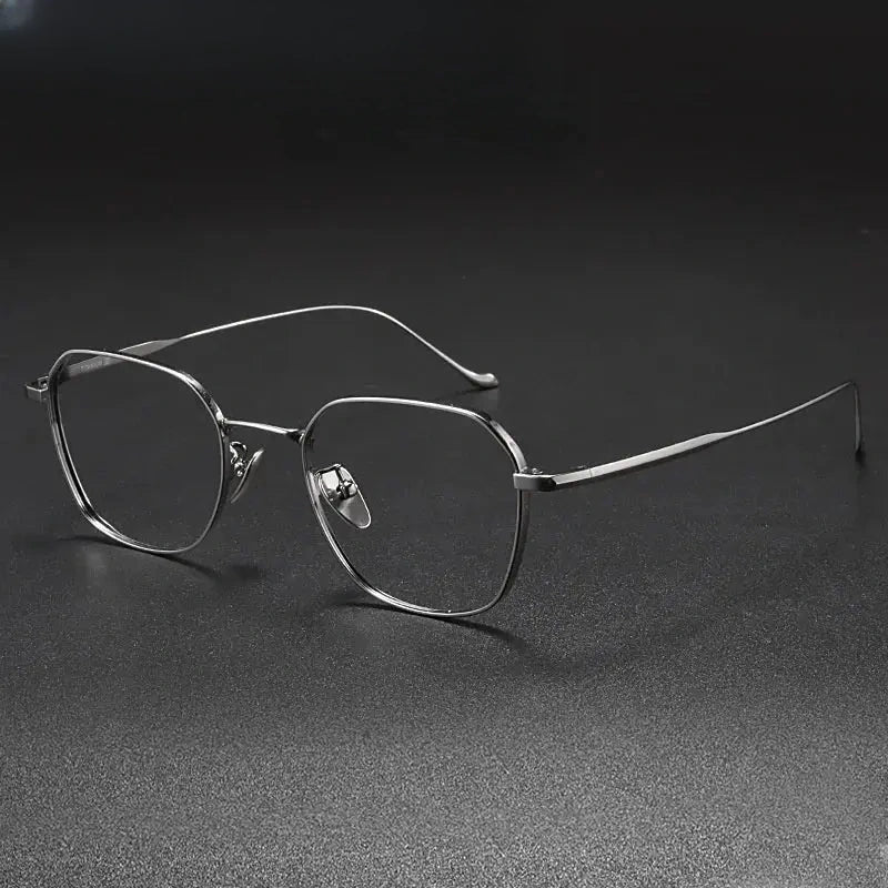 Women's Polygon Full Rim Titanium Prescription Glasses 369316 — view 6 | Rx Spectacle