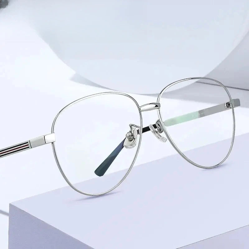 Unisex Oval Full Rim Alloy Prescription Glasses 2280 — view 1 | Rx Spectacle