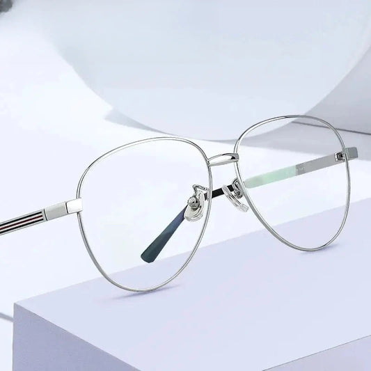 Unisex Oval Full Rim Alloy Prescription Glasses 2280 — view 1 | Rx Spectacle