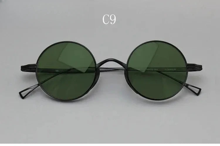 Men's Round Full Rim Titanium Prescription Glasses Y4522 — view 15 | Rx Spectacle
