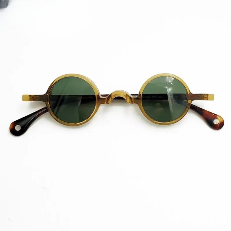 Men's Round Full Rim Acetate Prescription Glasses P001 — view 4 | Rx Spectacle