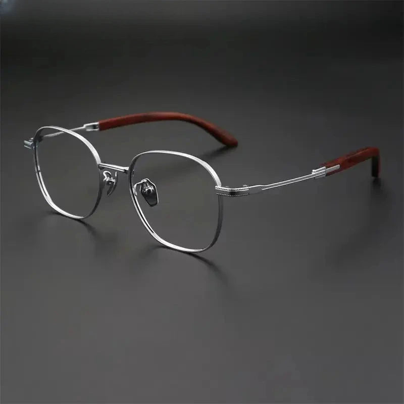 Unisex Square Full Rim Titanium Prescription Glasses 312330 — view 1 | Rx Spectacle