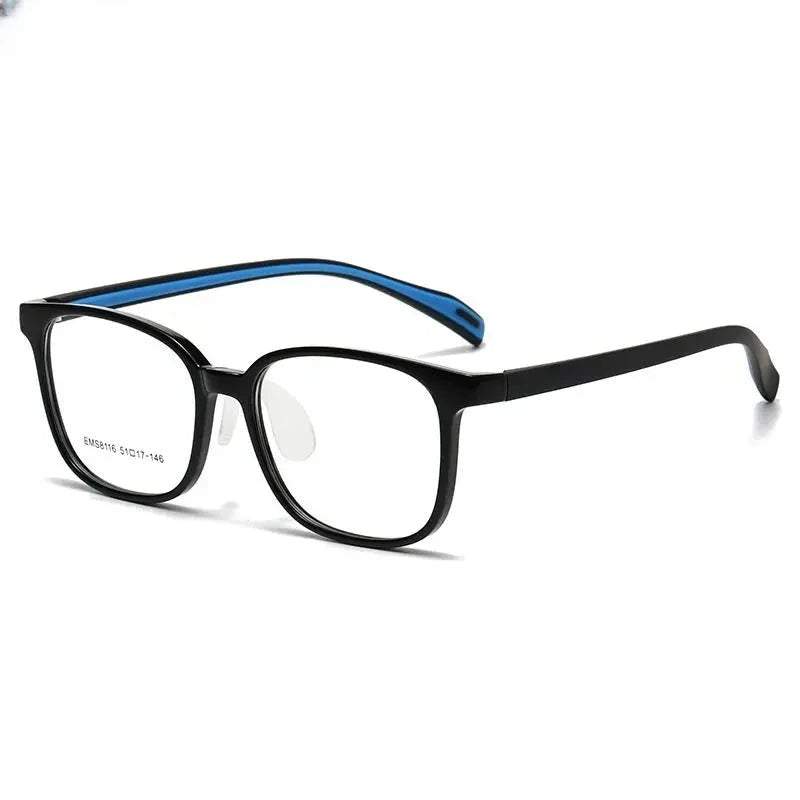Unisex Square Full Rim Titanium Prescription Glasses 938116 — view 5 | Rx Spectacle