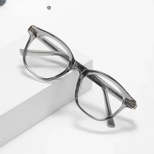Women's Square Full Rim Titanium Reading Glasses 313107 — view 1 | Rx Spectacle