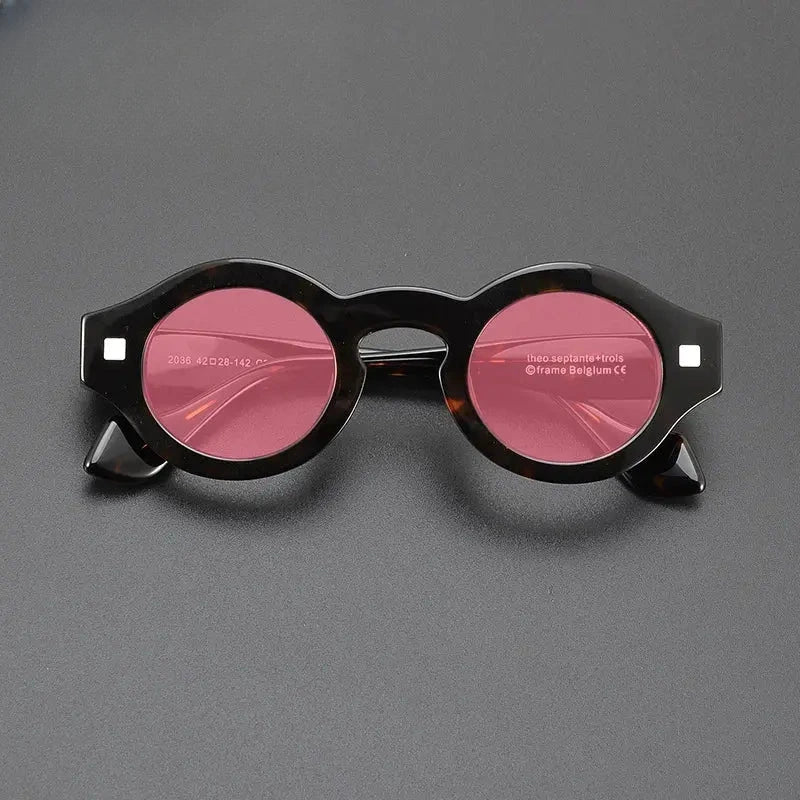 Unisex Round Full Rim Acetate Prescription Glasses M003 — view 1 | Rx Spectacle