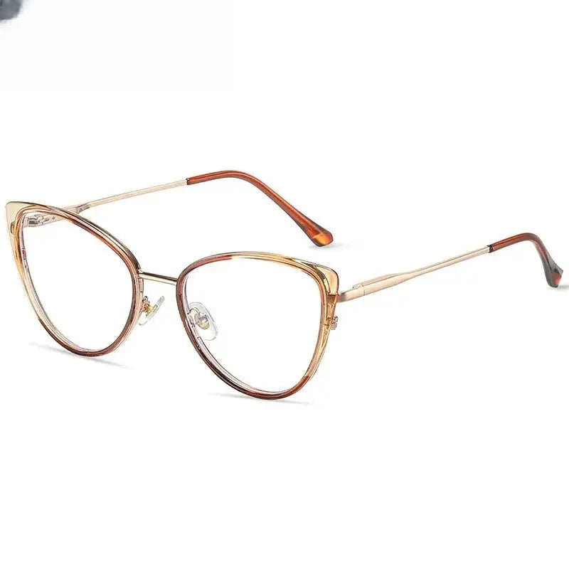 Women's Cat Eye Full Rim Titanium Prescription Glasses 887241 — view 4 | Rx Spectacle