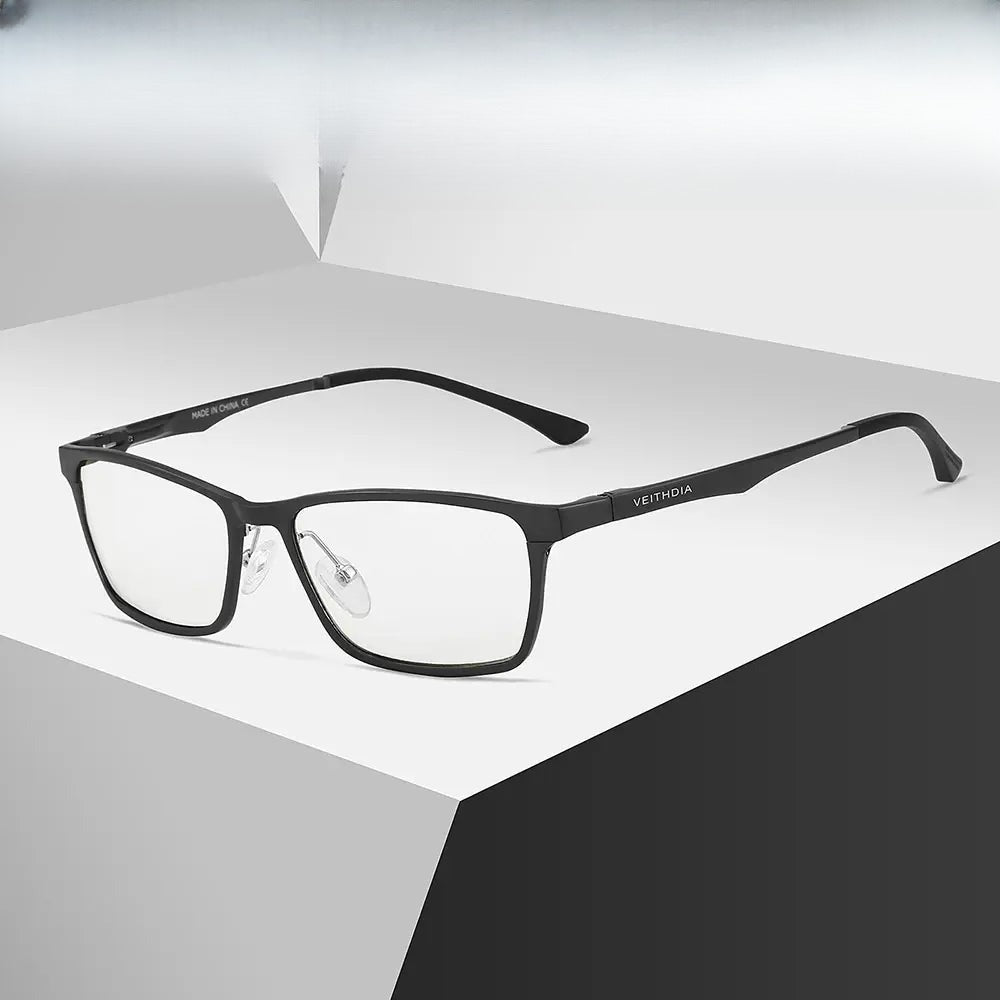 Unisex Rectangular Full Rim Alloy Prescription Glasses 870600 — view 1 | Rx Spectacle
