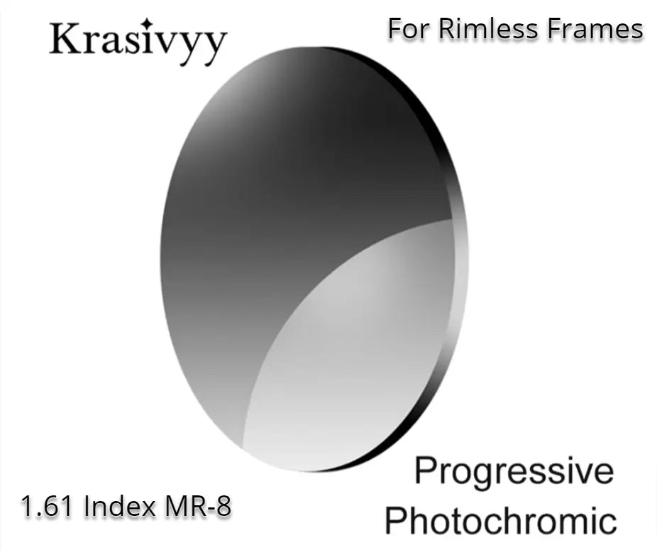 1.61 Index MR-8 Progressive Photochromic Gray Lenses — view 1 | Rx Spectacle