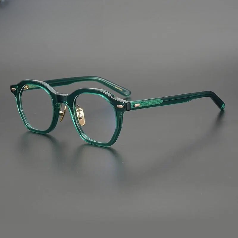 Unisex Square Full Rim Acetate Prescription Glasses Gxj33 — view 13 | Rx Spectacle