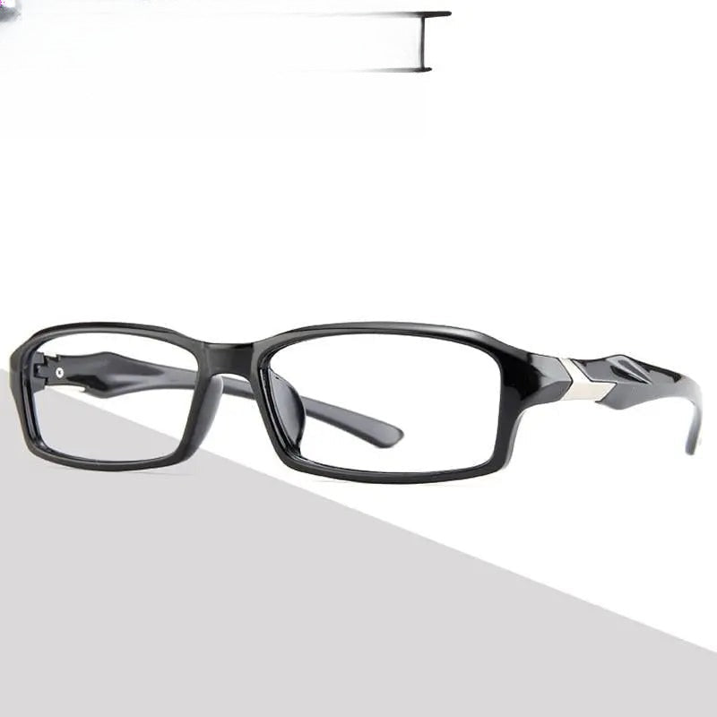 Men's Rectangular Full Rim TR90 Sports Glasses 6059 — view 1 | Rx Spectacle