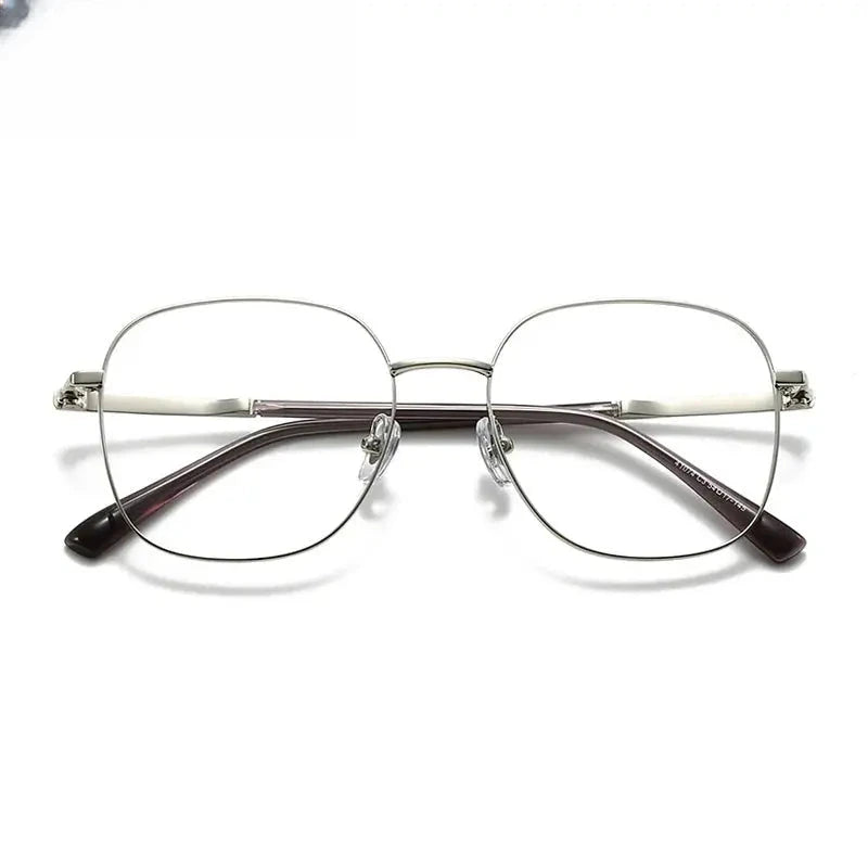 Unisex Square Full Rim Alloy Prescription Glasses 441074 — view 3 | Rx Spectacle