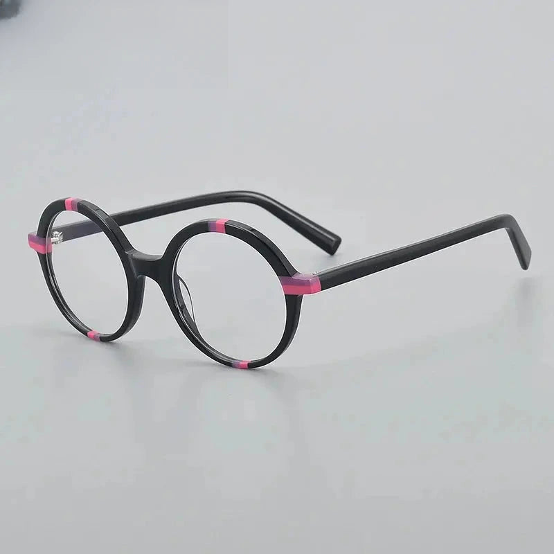 Women's Round Full Rim Acetate Prescription Glasses 778248 — view 5 | Rx Spectacle