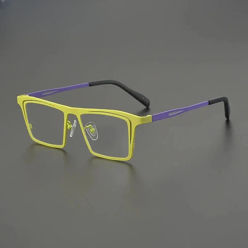 Unisex Browline Full Rim Titanium Prescription Glasses G85879 — view 1 | Rx Spectacle