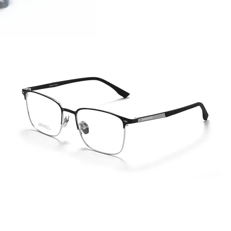 Unisex Square Full Rim Alloy Prescription Glasses 561027 — view 4 | Rx Spectacle