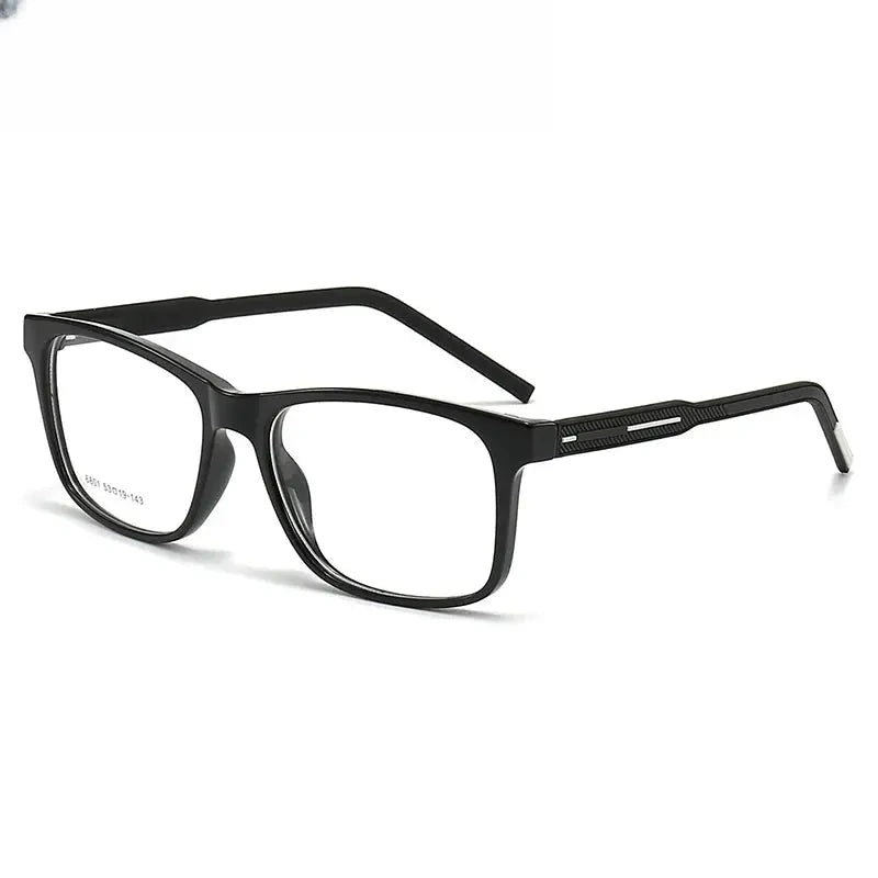 Men's Square Full Rim Titanium Prescription Glasses 616801 — view 5 | Rx Spectacle