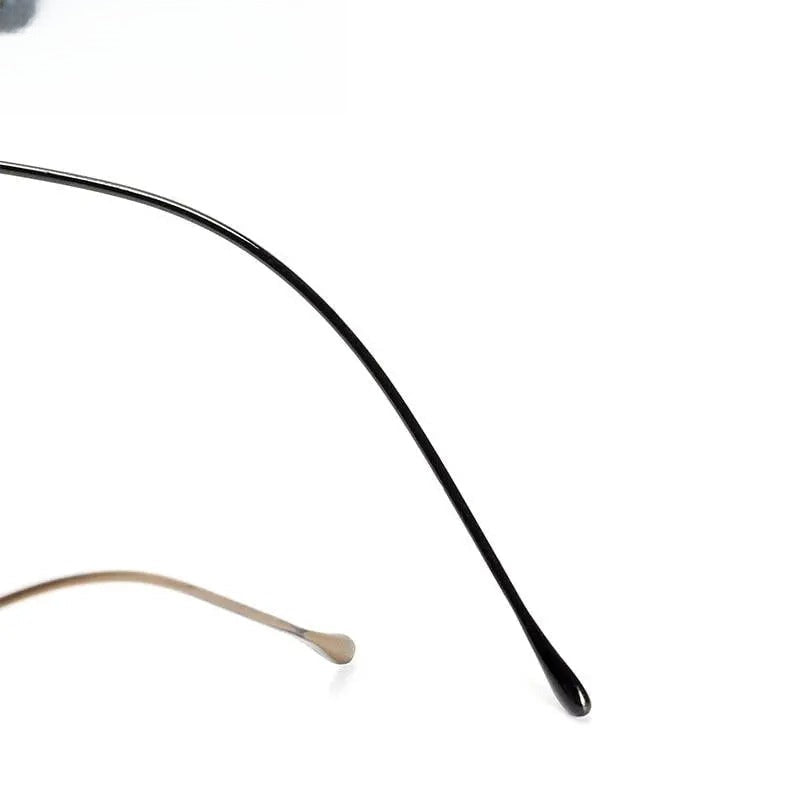 Unisex Round Rimless Titanium Prescription Glasses Kr16035 — view 8 | Rx Spectacle