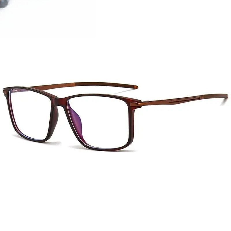 Men's Square Full Rim TR90 Sports Glasses — view 4 | Rx Spectacle
