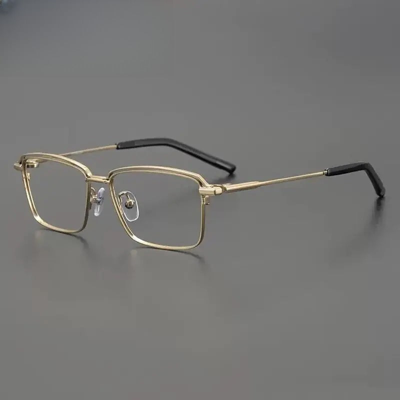 Unisex Square Full Rim Titanium Prescription Glasses Gxyj906 — view 2 | Rx Spectacle