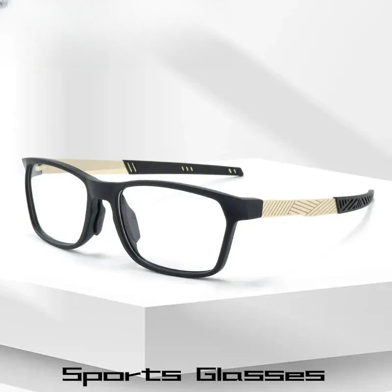 Unisex Square Full Rim TR90 Sports Glasses 48086 — view 1 | Rx Spectacle