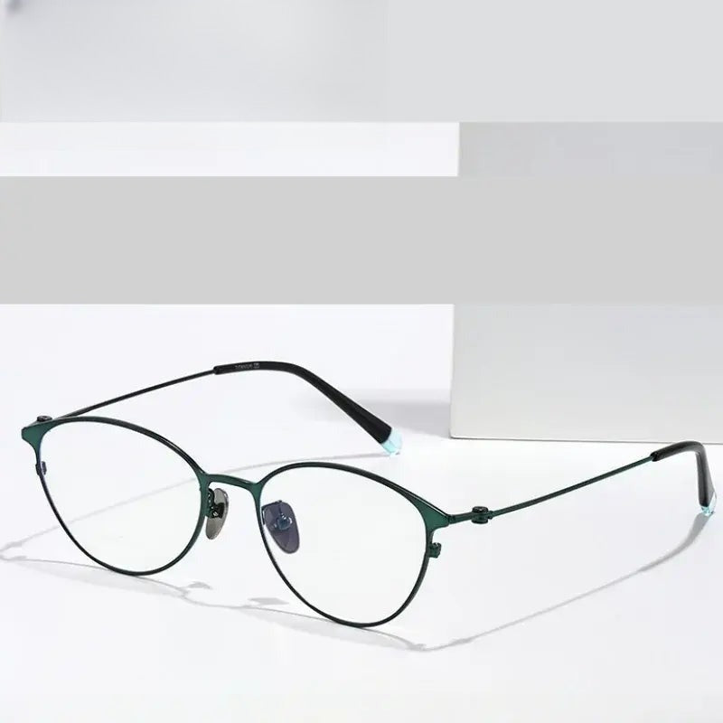 Women's Cat Eye Full Rim Titanium Prescription Glasses 720160 — view 1 | Rx Spectacle