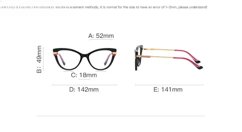Women's Cat Eye Full Rim TR90 Reading Glasses 2113 — view 13 | Rx Spectacle
