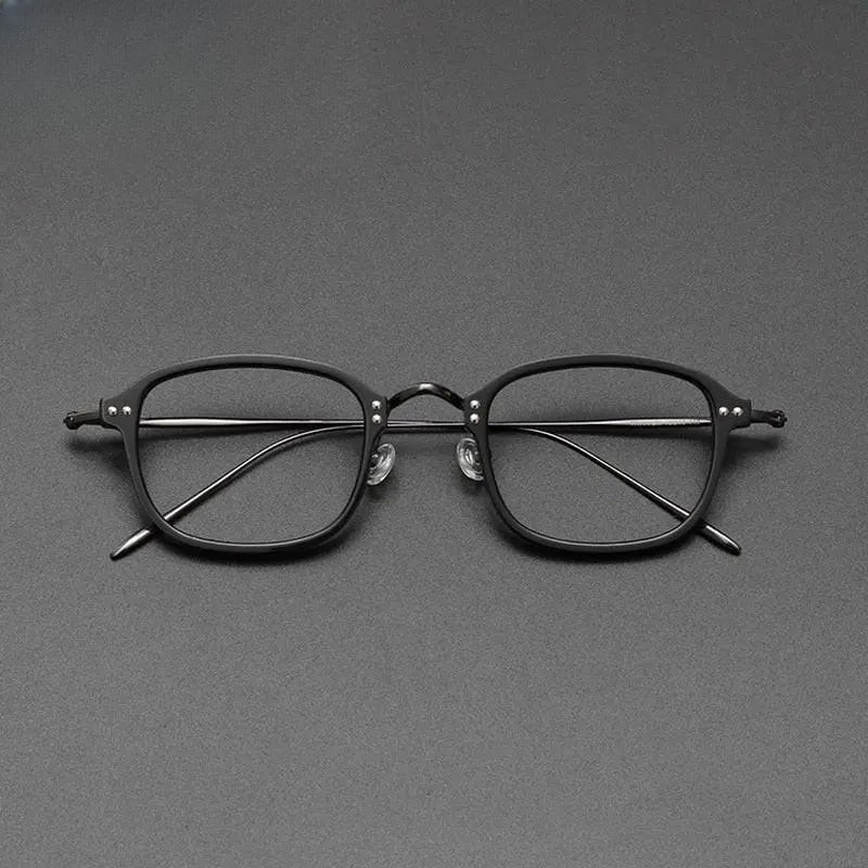 Unisex Square Full Rim Titanium Prescription Glasses Gxyj364 — view 1 | Rx Spectacle