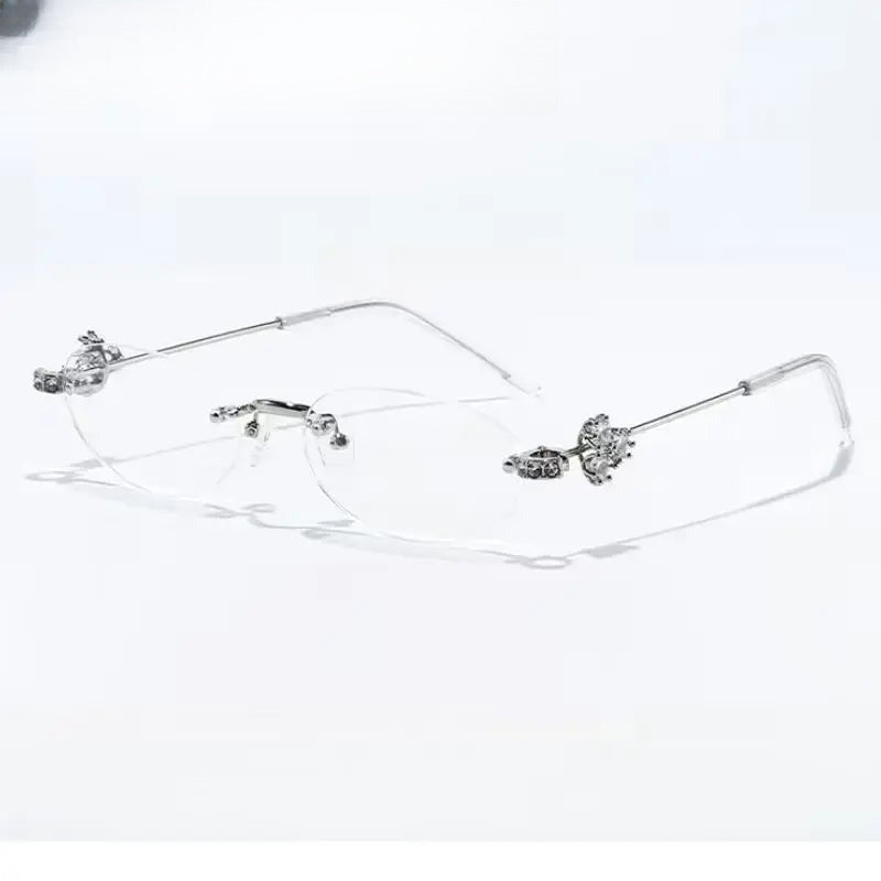 Women's Oval Rimless Prescription Glasses 770803 — view 1 | Rx Spectacle