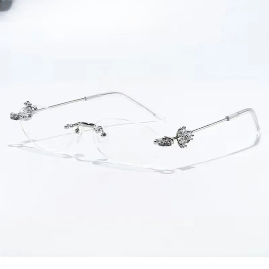 Women's Oval Rimless Prescription Glasses 770803 — view 1 | Rx Spectacle