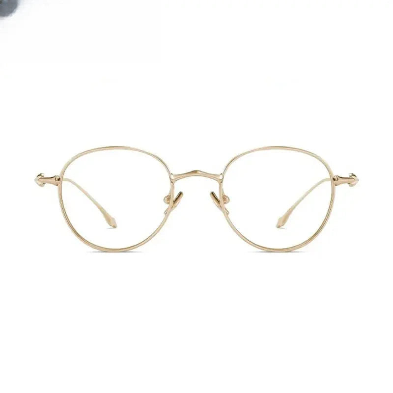 Women's Oval Full Rim Titanium Prescription Glasses 72031 — view 1 | Rx Spectacle
