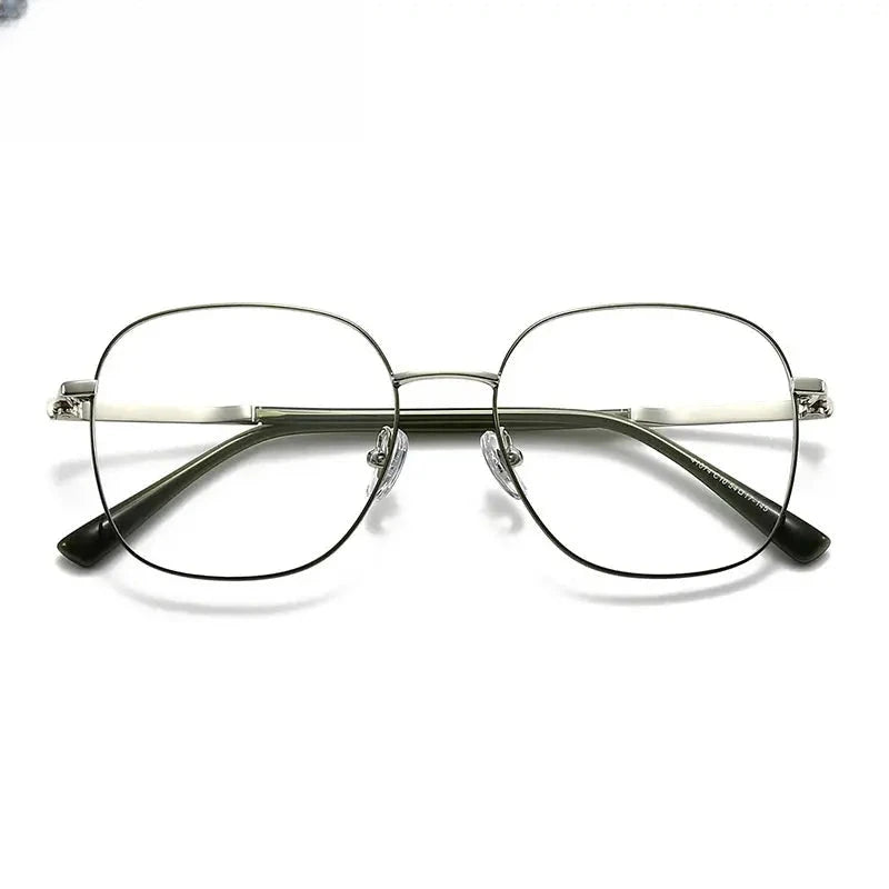 Unisex Square Full Rim Alloy Prescription Glasses 441074 — view 6 | Rx Spectacle