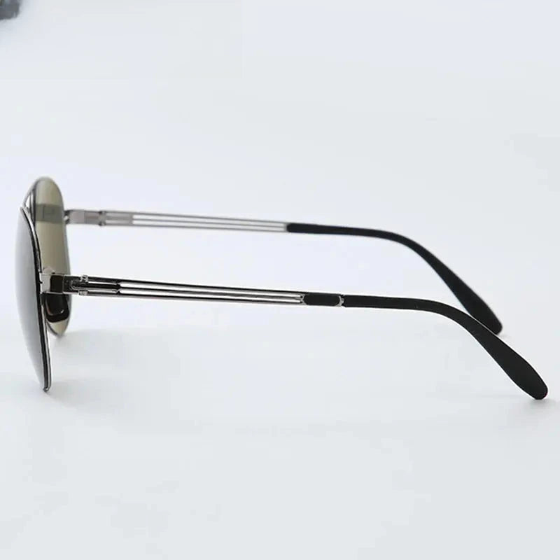 Unisex Oval Full Rim Alloy Screwless Prescription Glasses 6880 — view 3 | Rx Spectacle