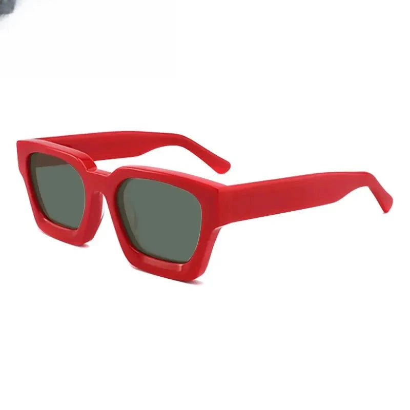 Unisex Square Full Rim Acetate Prescription Glasses Mo19 — view 19 | Rx Spectacle