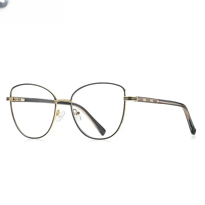Women's Butterfly Full Rim Alloy Reading Glasses 3072 — view 11 | Rx Spectacle