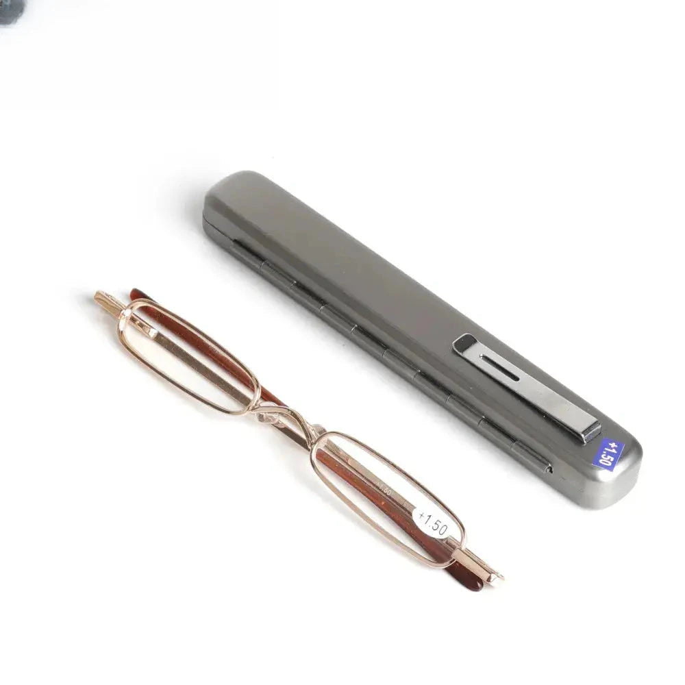 Women's Rectangular Full Rim Alloy Reading Glasses 776909 — view 1 | Rx Spectacle