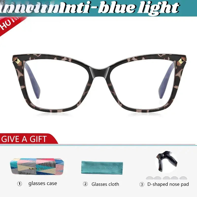 Women's Cat Eye Full Rim TR90 Reading Glasses 2127 — view 9 | Rx Spectacle